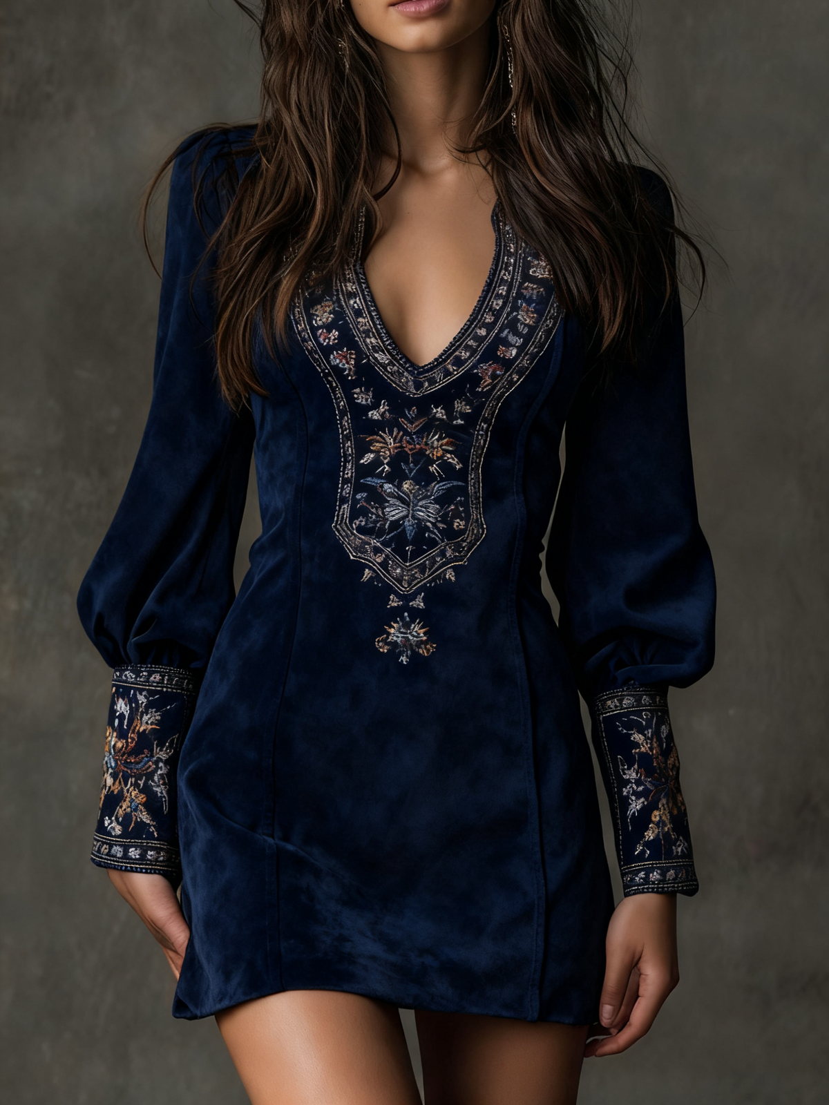 Hosanna™ Suede Mini Dress