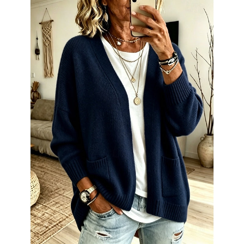 Hollis & June | Juliet Relaxed Open-Front Cardigan