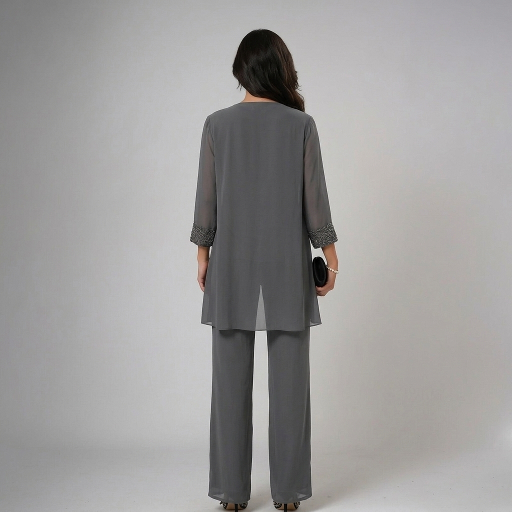 Iva | Lace Trim Three Piece Set