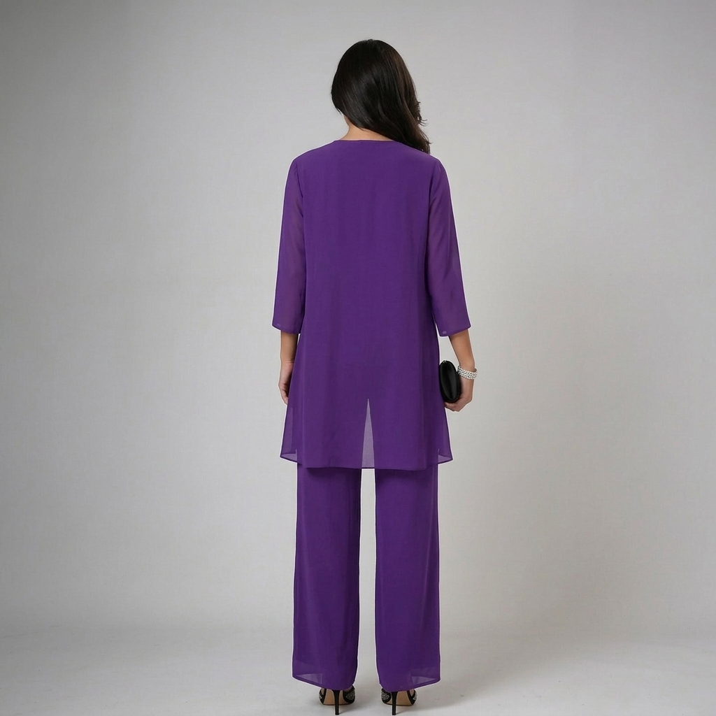 Iva | Lace Trim Three Piece Set