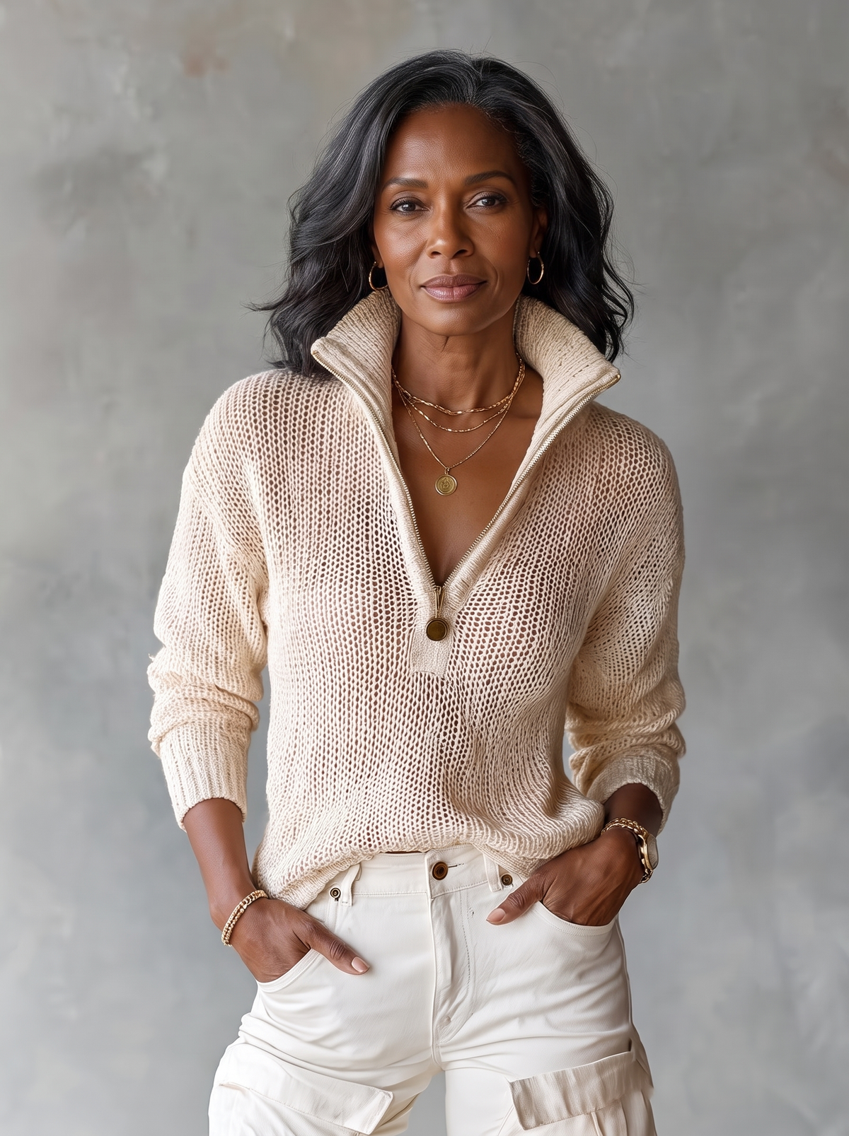 Monica | Half-Zip Knit Sweater