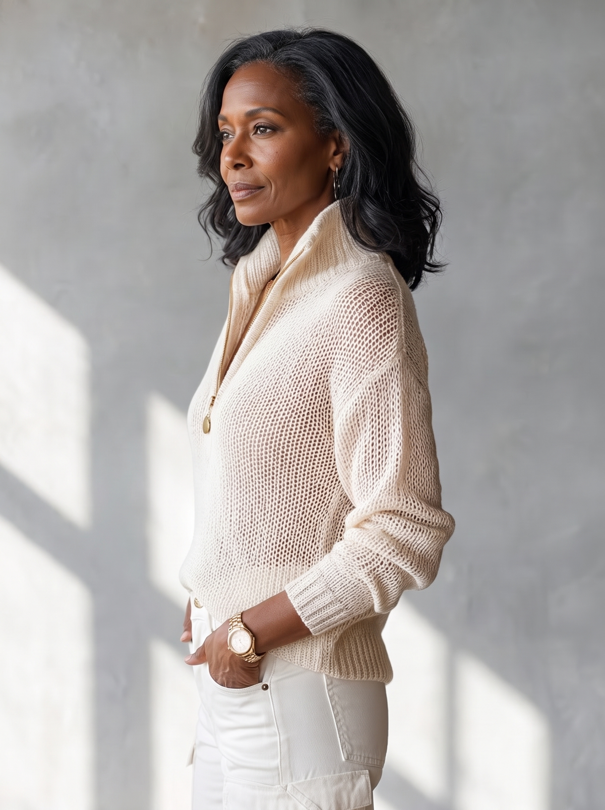 Monica | Half-Zip Knit Sweater