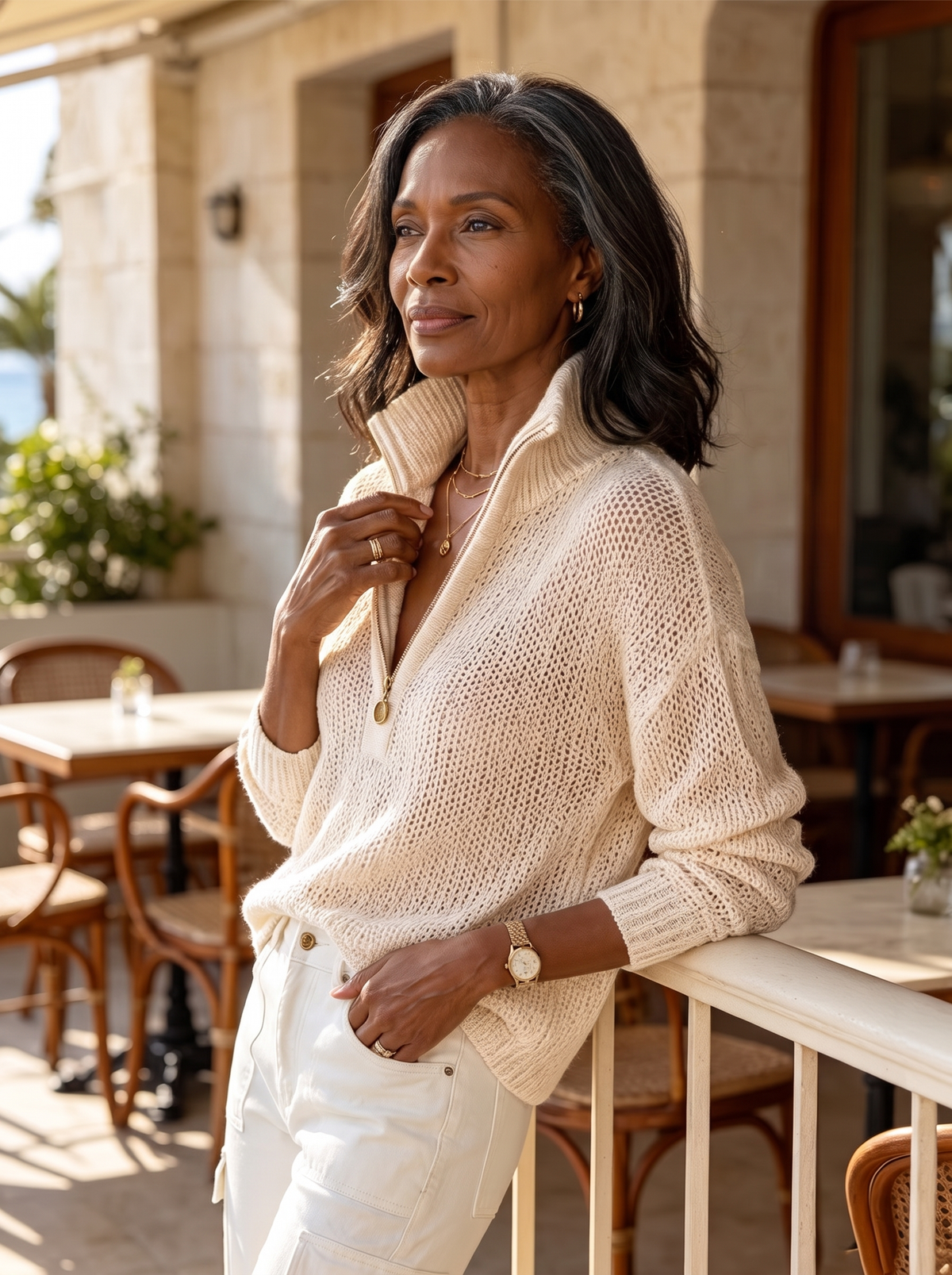 Monica | Half-Zip Knit Sweater
