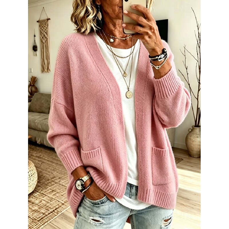 Hollis & June | Juliet Relaxed Open-Front Cardigan