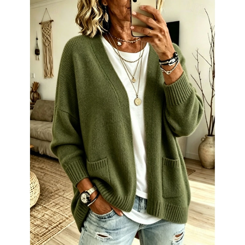 Hollis & June | Juliet Relaxed Open-Front Cardigan